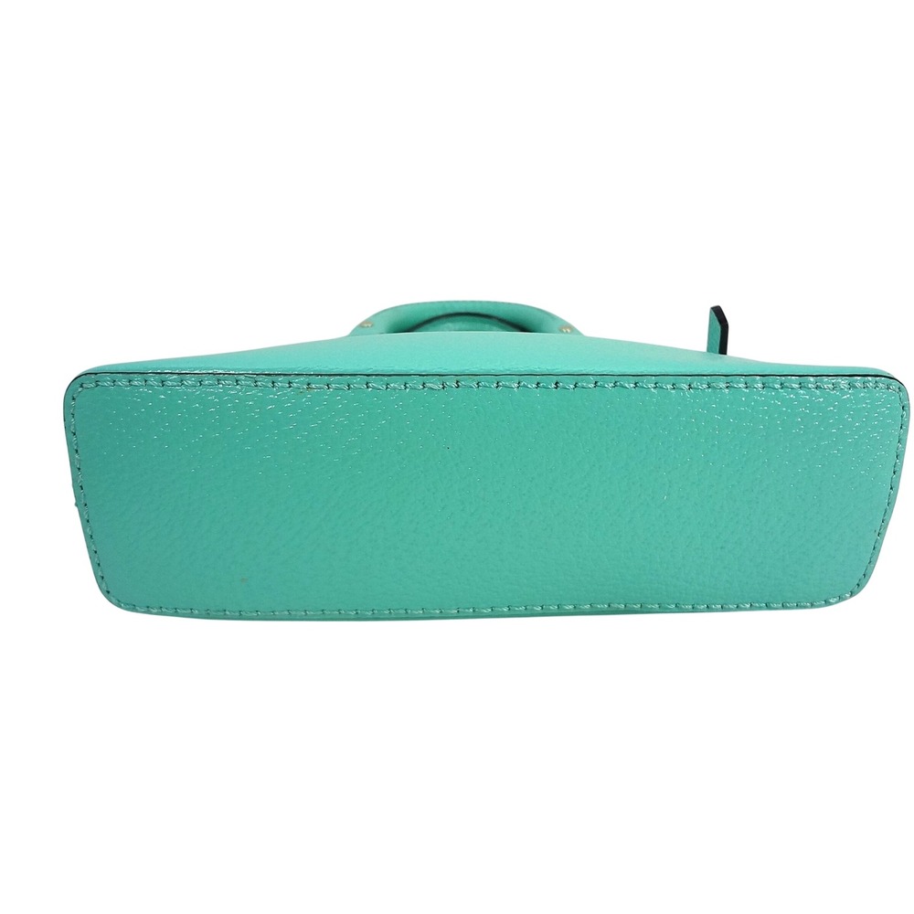 Kate Spade Wellesley Mini Rachelle Dome Satchel/Crossbody Mint Green Leather - Picture 4 of 6